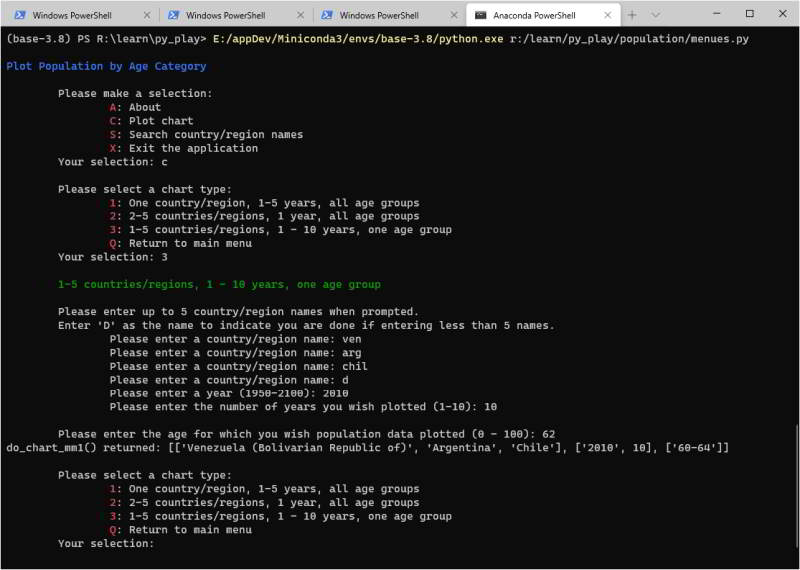 image of terminal window showing result of simple test of do_chart_mm1 function