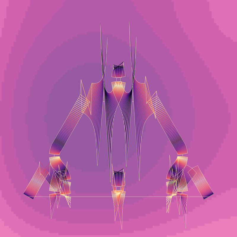image of curves generated using the spirograph script over coloured backgrounds