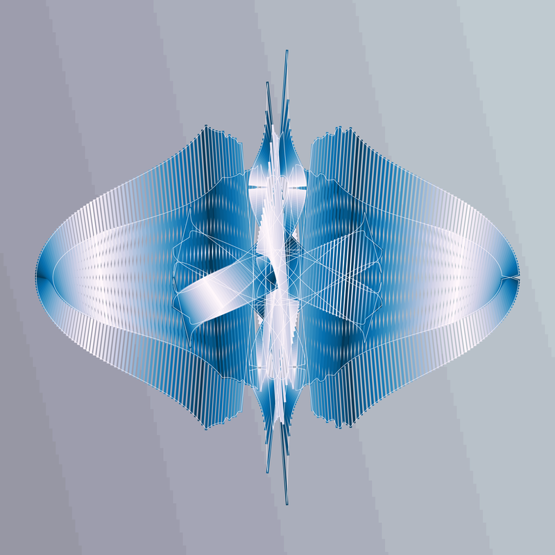 image of curves generated using the spirograph script over coloured backgrounds