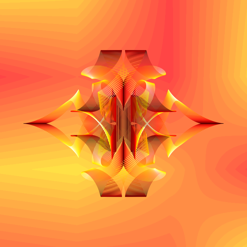 image of curves generated using the spirograph script over coloured backgrounds