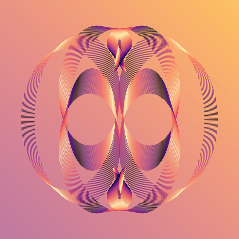 image of curves generated using the spirograph script over coloured backgrounds