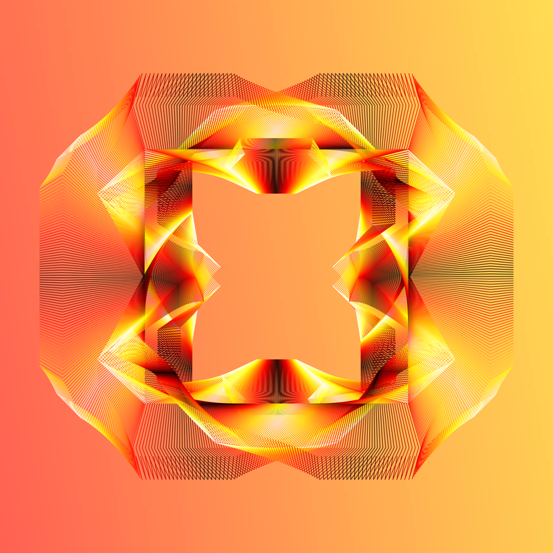 image of curves generated using the spirograph script over coloured backgrounds