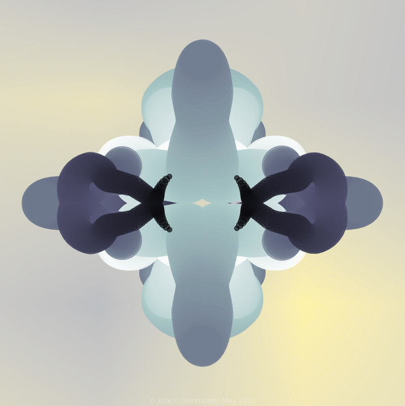 spiro image comparing various attempts at obtaining or removing symmetry