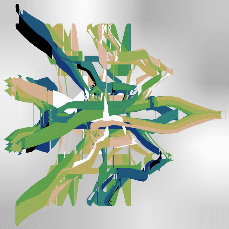 gnarly spirograph image generated with matplotlib fill_between()