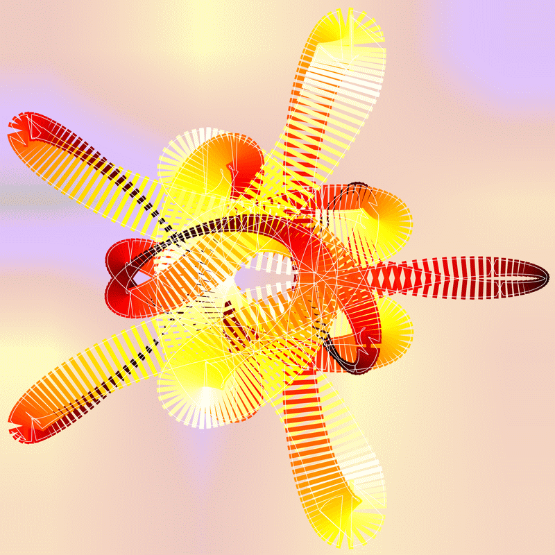 spirograph with simulated cycling line width