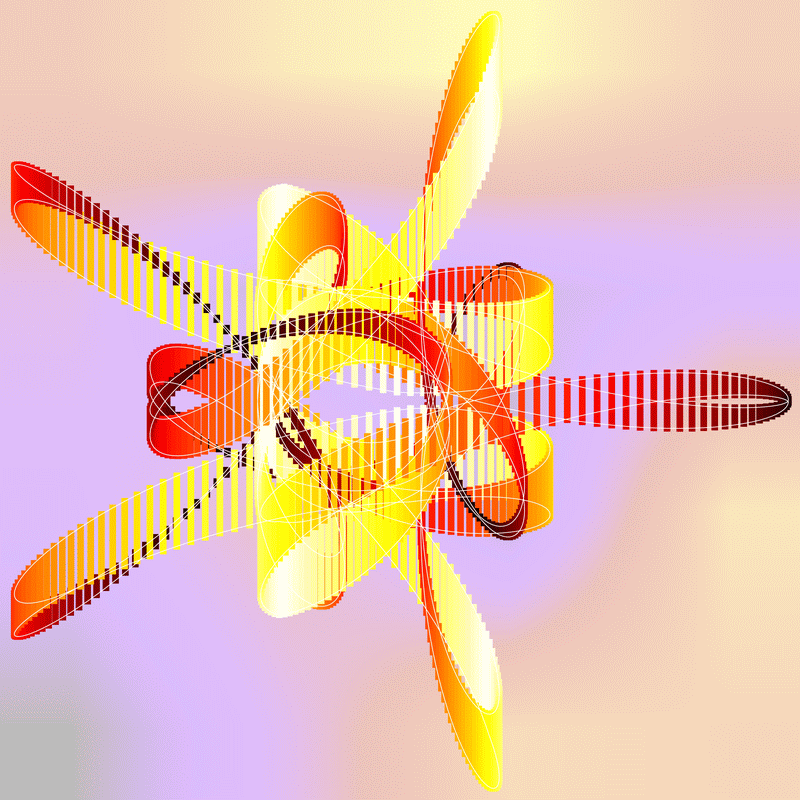 spirograph with simulated cycling line width