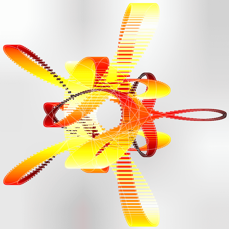 spirograph with simulated cycling line width