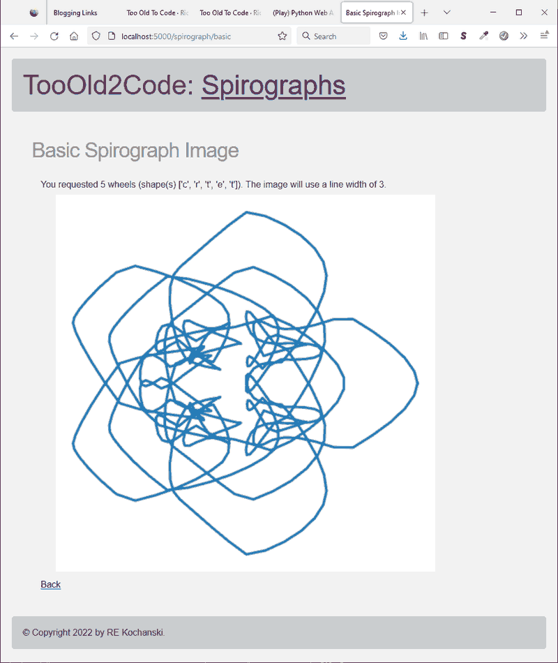 screen shot of basic spirograph image using differing shapes for each wheel