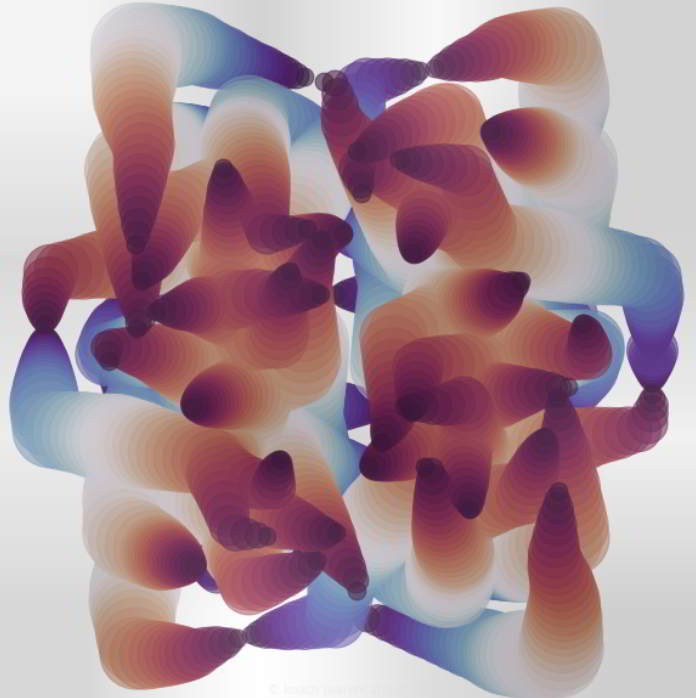 basic spirograpn image with attempt to simulate a cycling line width