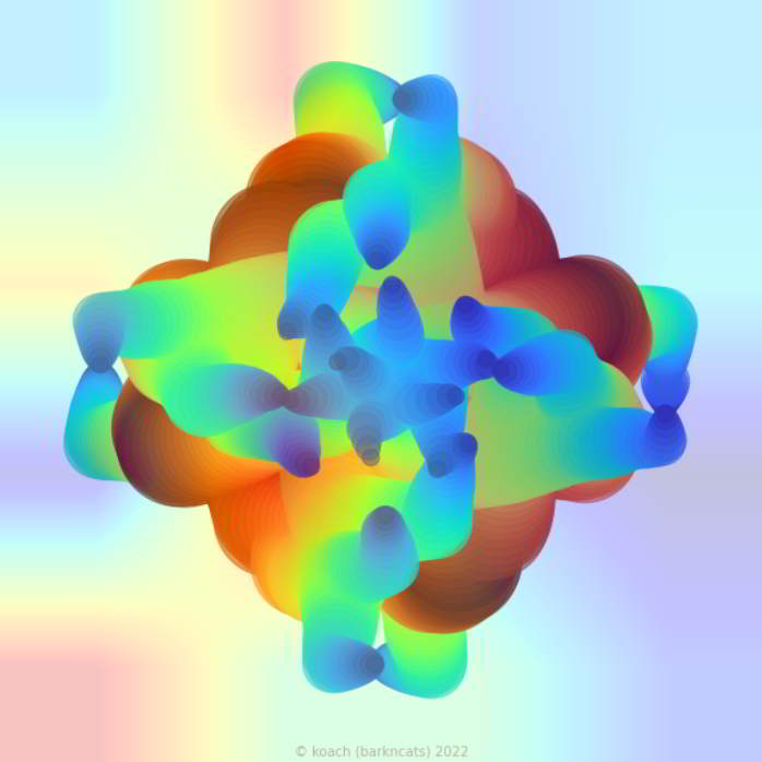 basic spirograpn image with attempt to simulate a cycling line width