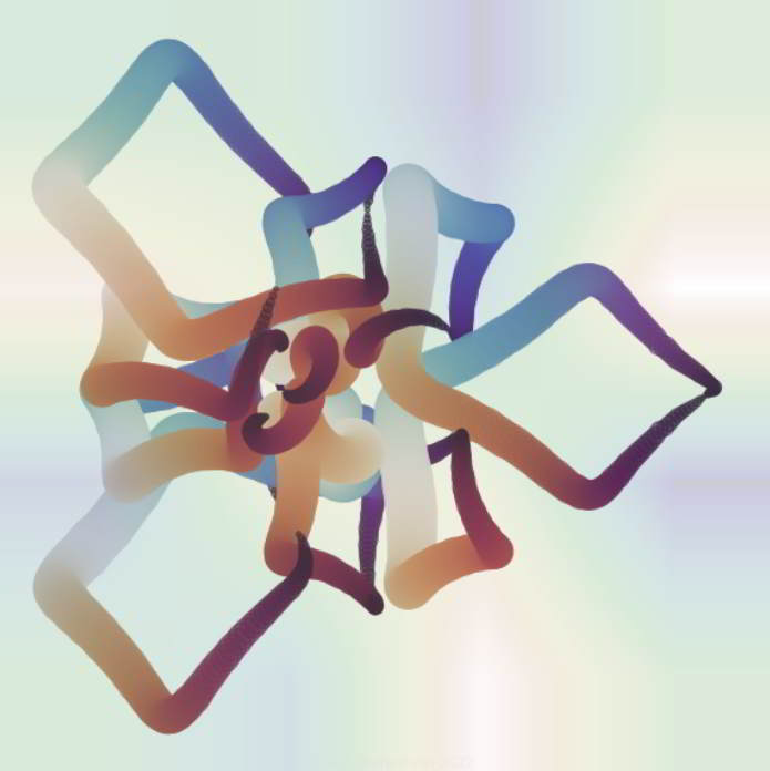 basic spirograpn image with attempt to simulate a cycling line width