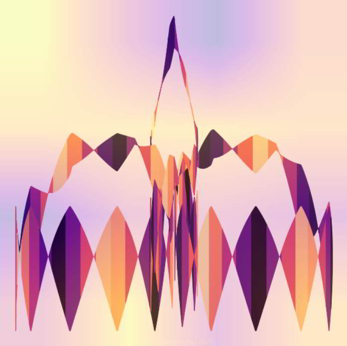 basic spirograpn image using colour between idea to simulate a cycling line width