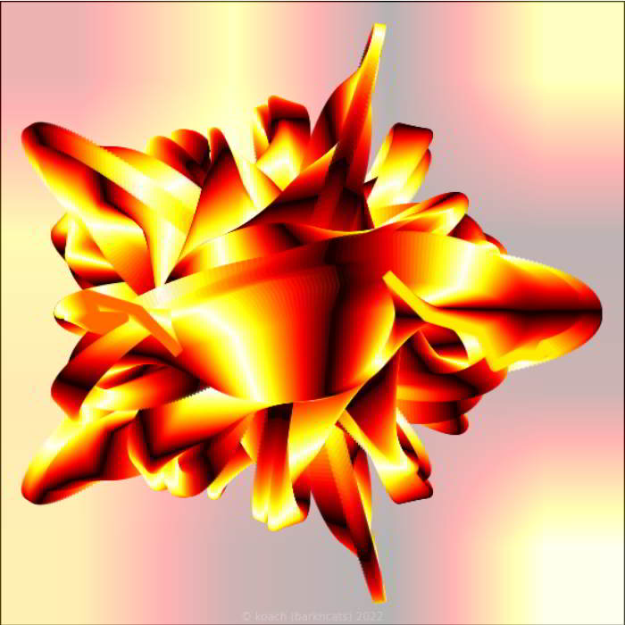 using repeat route to reproduce a gnarly style spirograpn lacking the extra colour information