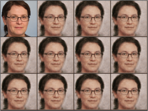 sample of images when traversing features 20-24