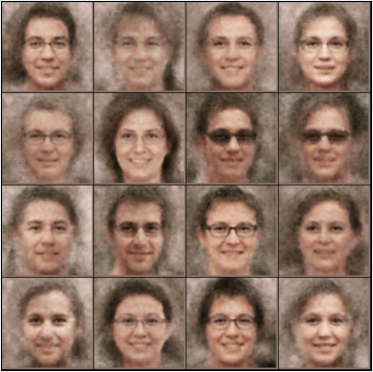 sample of images using random feature vectors