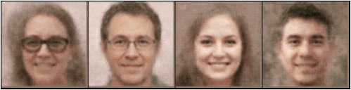 reconstructed images for our average feature vectors
